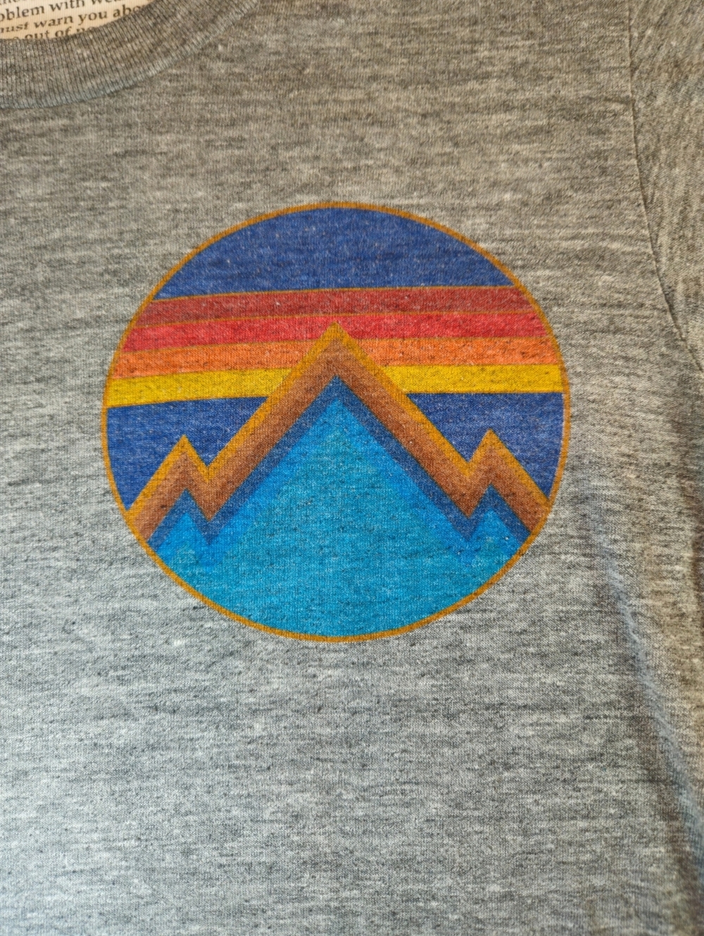 Aviator Nation Sunset Graphic Tee XS Gray Vintage Wash Made USA - Picture 3 of 5